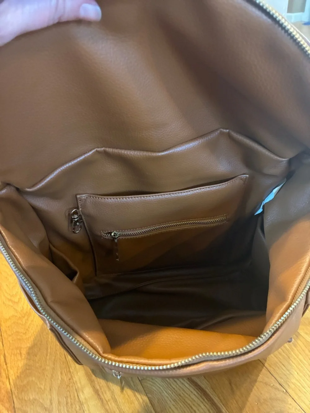 Fawn Design Caramel Brown Diaper Backpack